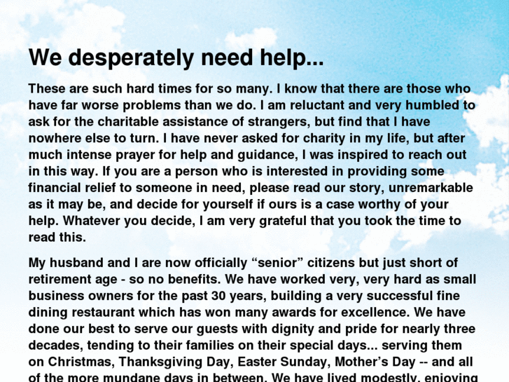 www.desperatelyneedhelp.com