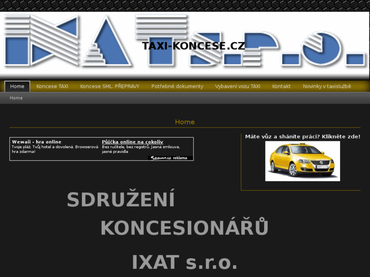 www.taxi-koncese.cz