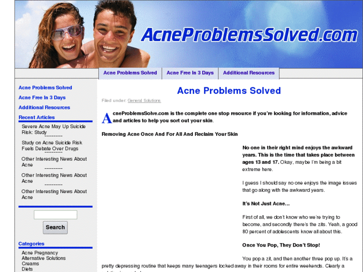 www.acneproblemssolved.com