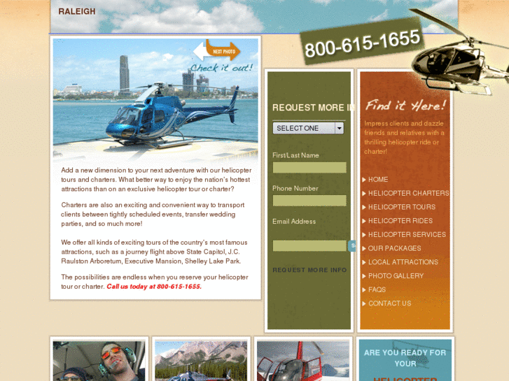 www.raleighhelicoptercharters.com