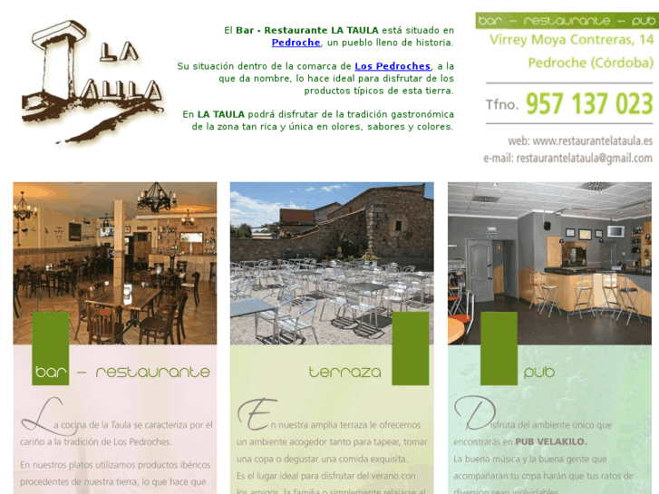 www.restaurantelataula.es