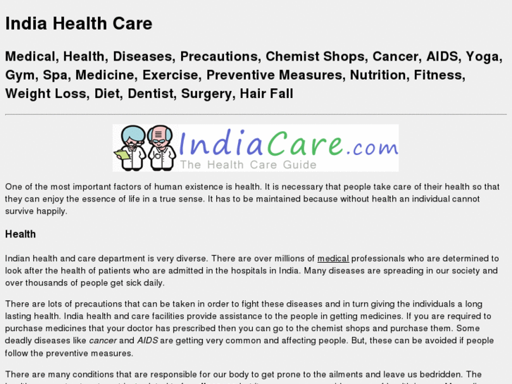 www.indiacare.com