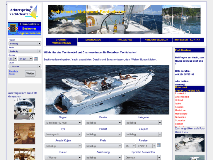 www.motorboote-yachtcharter.de