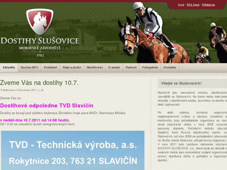 www.dostihyslusovice.cz