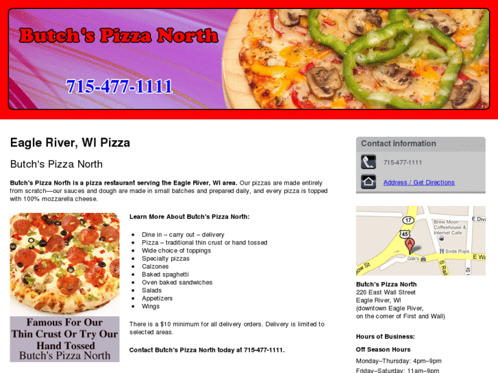 www.pizzaeagleriver.com