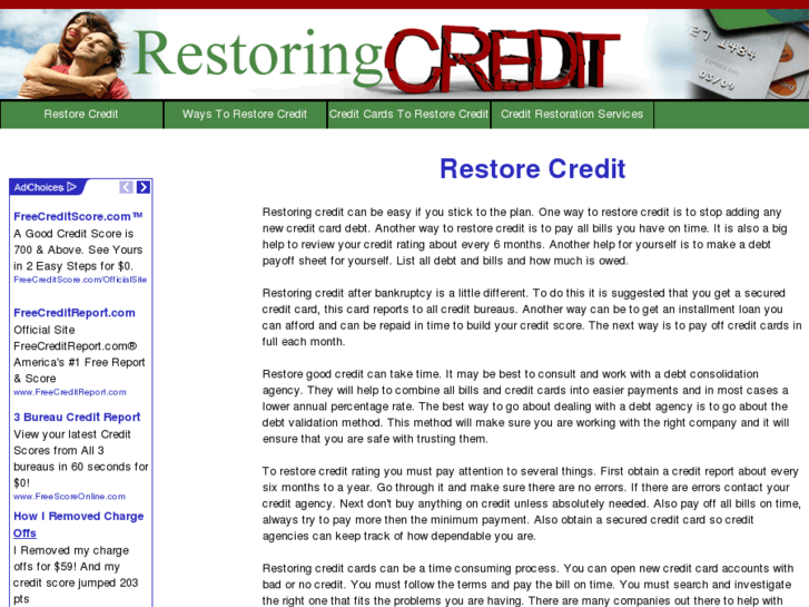 www.restoringcredit.biz