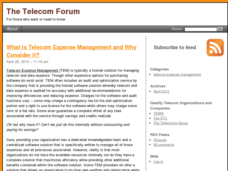 www.thetelecomforum.com