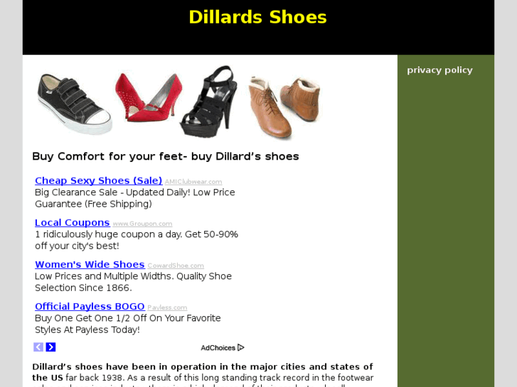 www.dillardsshoes.net