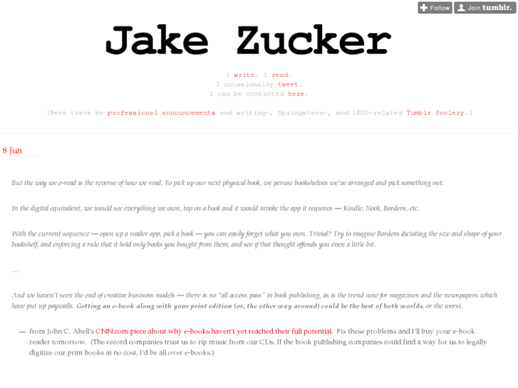 www.jakezucker.info