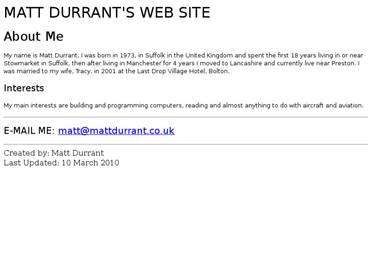 www.mattdurrant.co.uk