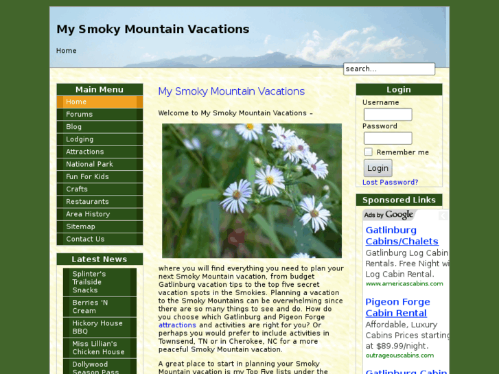 www.mysmokymtnvacations.com