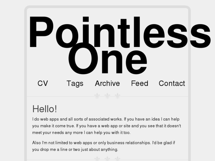 www.pointlessone.org