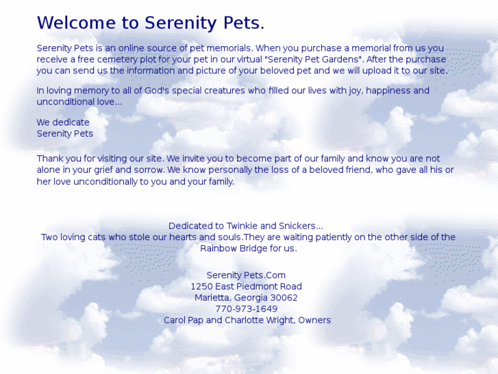 www.serenitypets.com