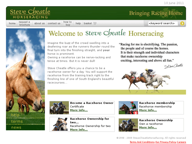 www.stevecheatlehorseracing.com