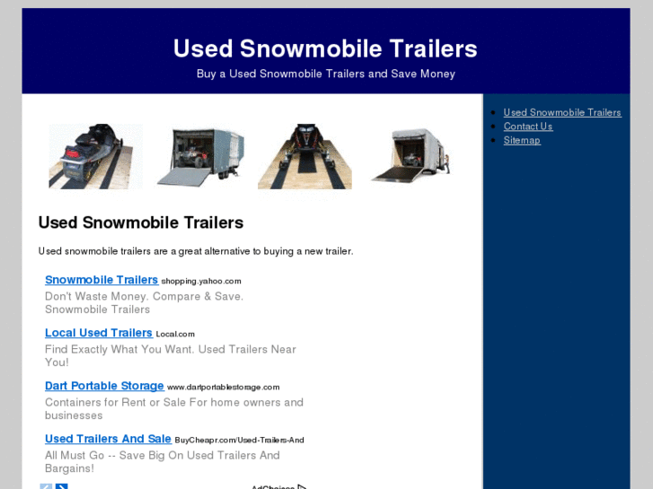 www.usedsnowmobiletrailers.net