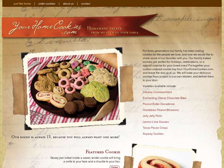 www.yourhomecookies.com