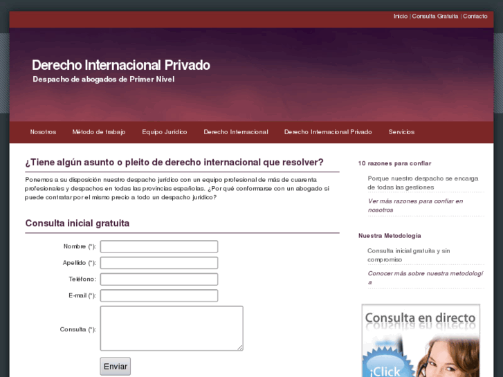 www.derechointernacionalprivado.es