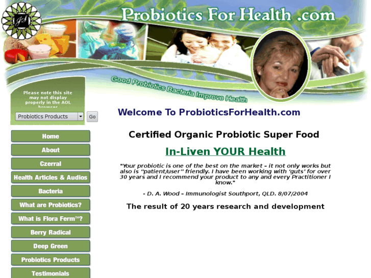 www.probioticsforhealth.com