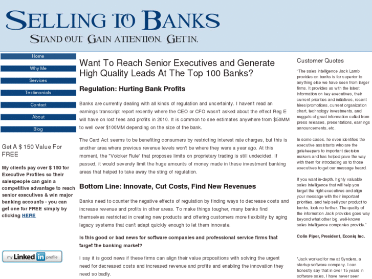 www.sellingtobanks.com