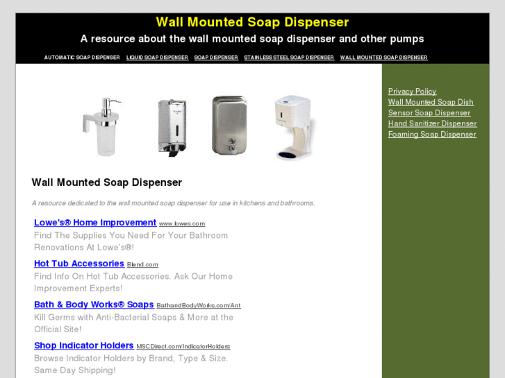 www.wallmountedsoapdispenser.org