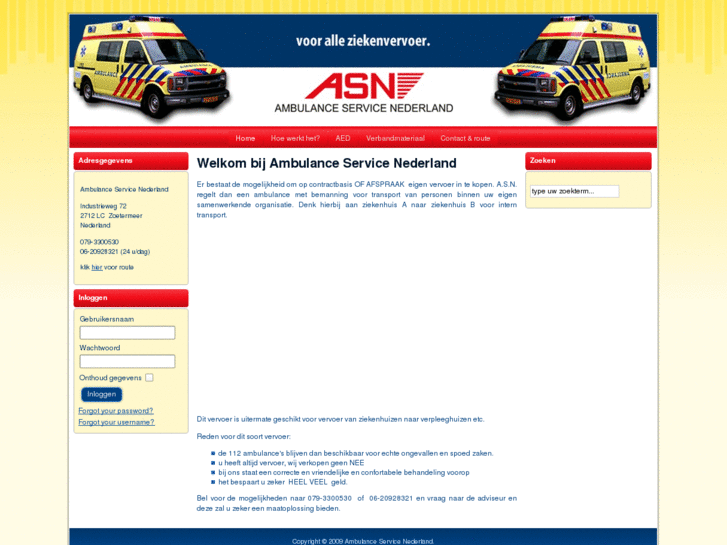 www.ambulanceservicenederland.com