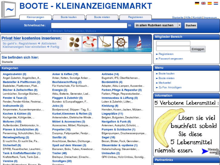 www.boote-kleinanzeigenmarkt.de