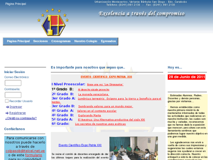 www.colegioprivadopatriabolivariana.com