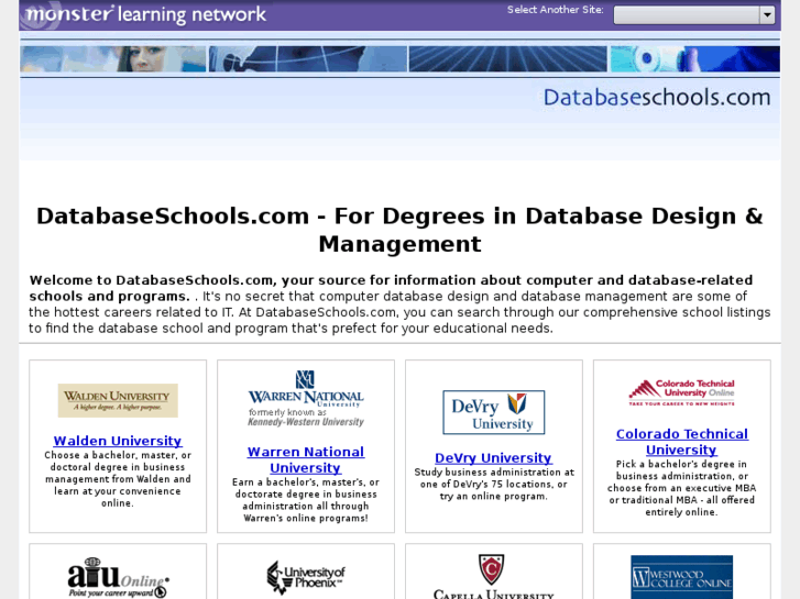 www.databaseschools.com