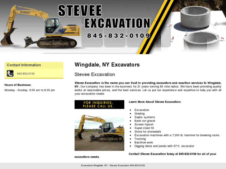 www.steveeexcavation.com