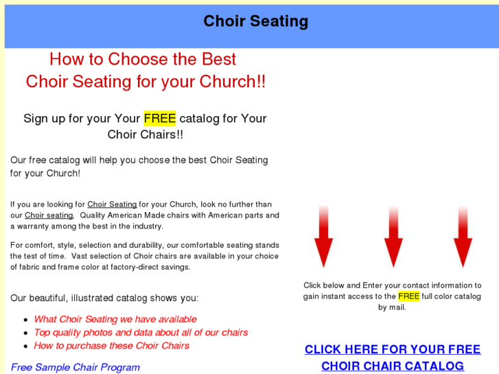 www.choirseating.com