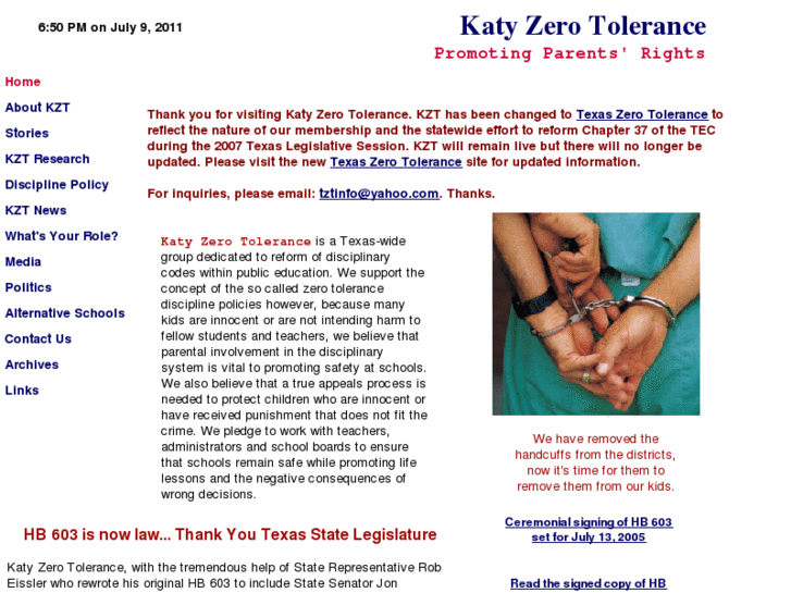 www.katyzerotolerance.com