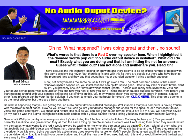 www.noaudiooutputdevice.com