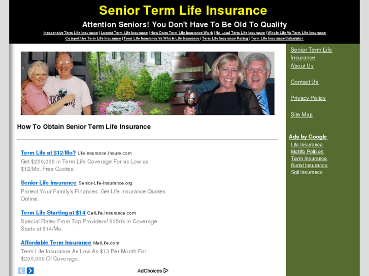 www.seniortermlifeinsurancerating.com