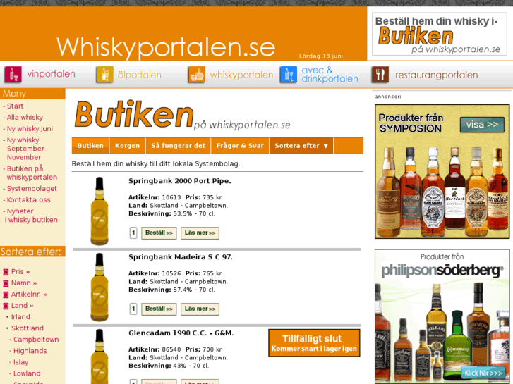 www.whiskyportalen.se