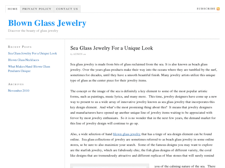 www.blownglassjewelry.com