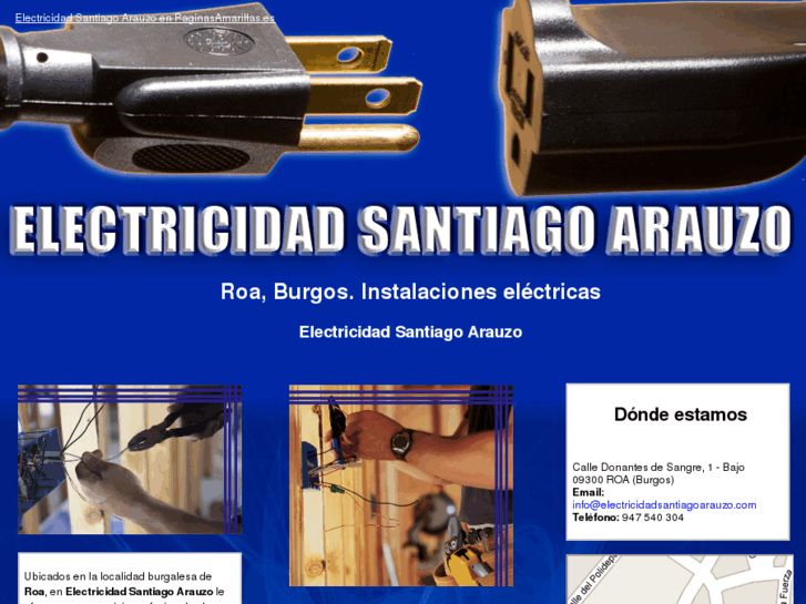 www.electricidadsantiagoarauzo.com