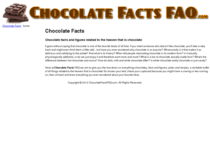 www.chocolatefactsfaq.com