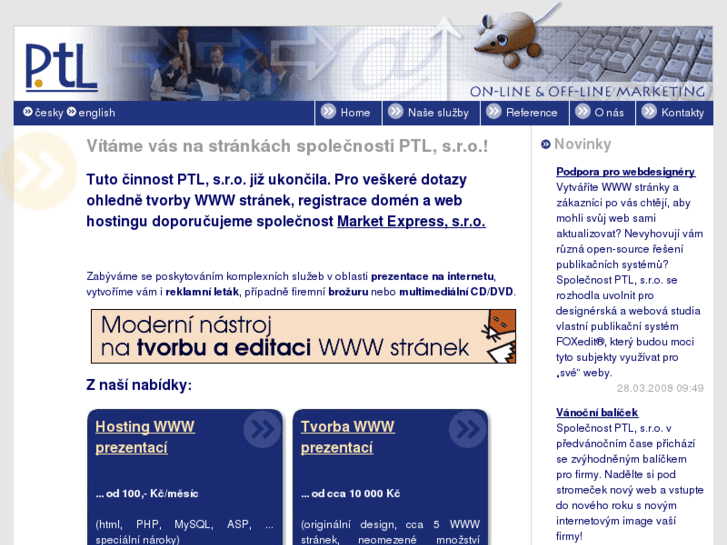 www.ptl.cz