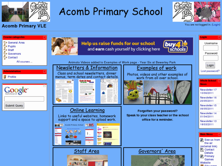 www.acombprimary-vle.com