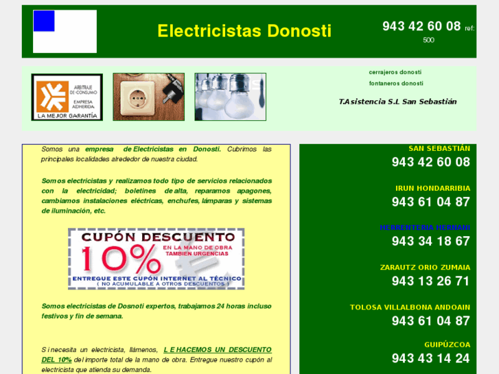 www.donostiaelectricistas.com