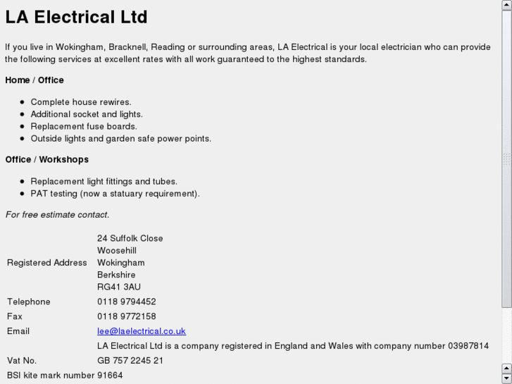 www.laelectrical.co.uk