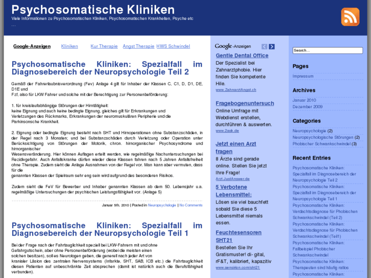 www.psychosomatische-kliniken.com