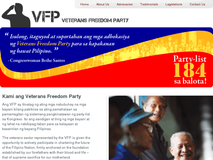 www.veteransfreedomparty.com