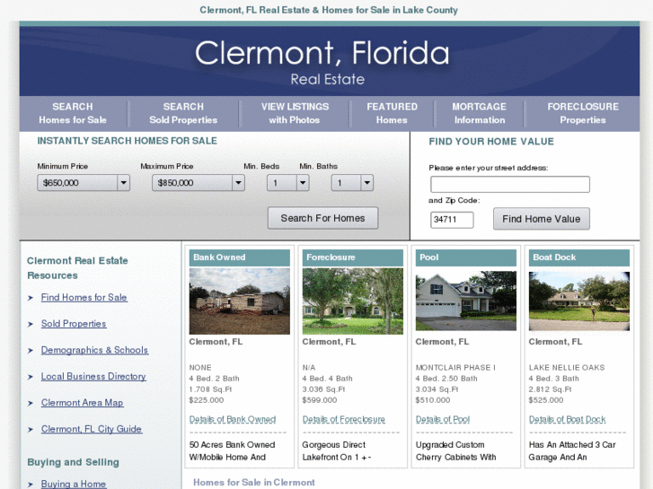 www.clermont-real-estate-and-homes.com