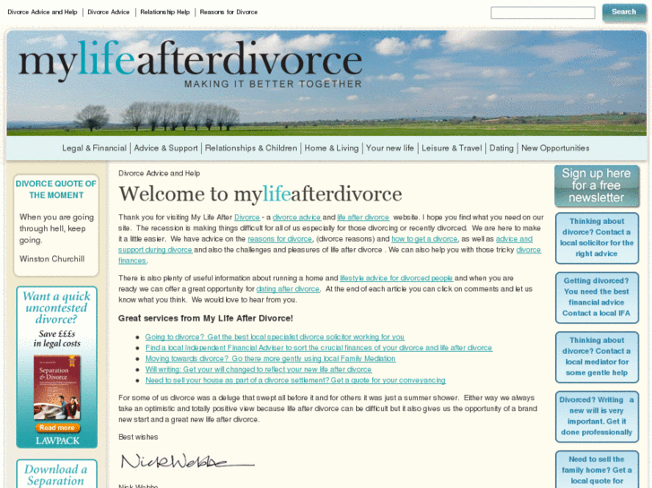 www.mylifeafterdivorce.com