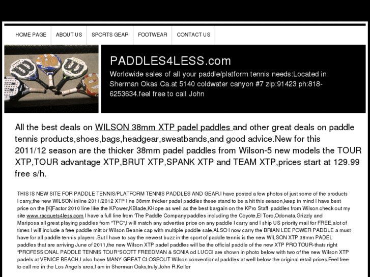 www.paddles4less.com