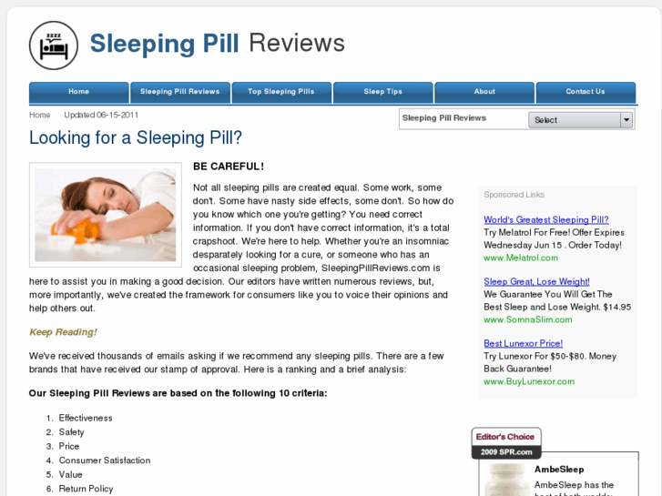www.sleepingpillreviews.com