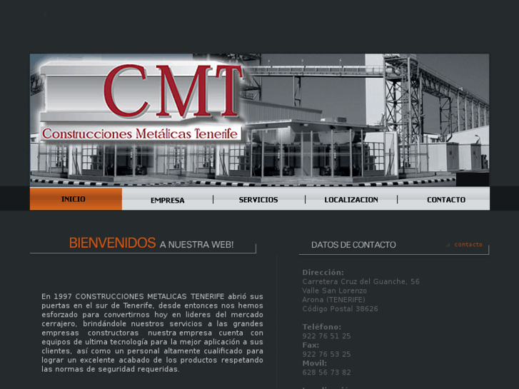 www.construccionesmetalicastenerife.es