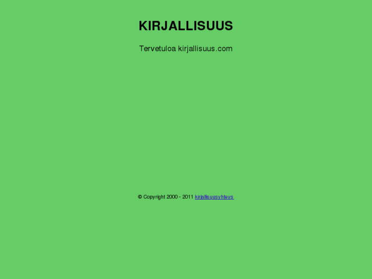 www.kirjallisuus.net