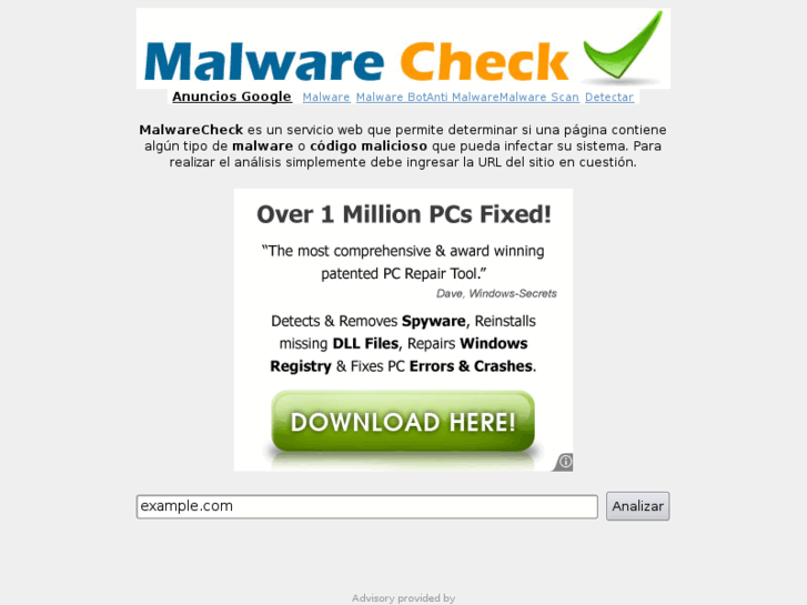 www.malwarecheck.com.ar